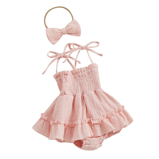 Rosie Bow Romper Set