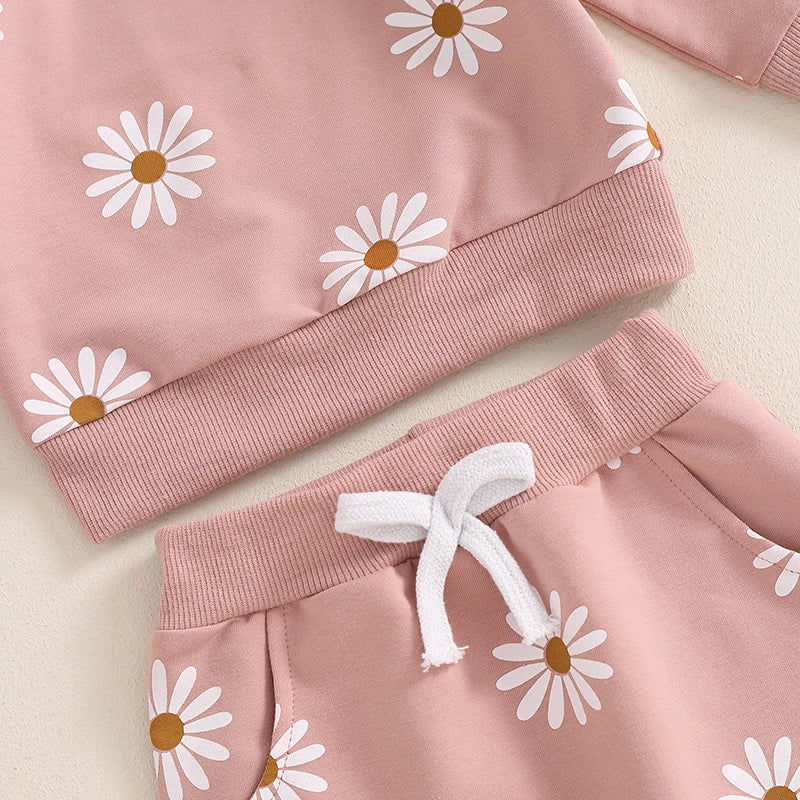 Flower Girl Sweater Pants Set