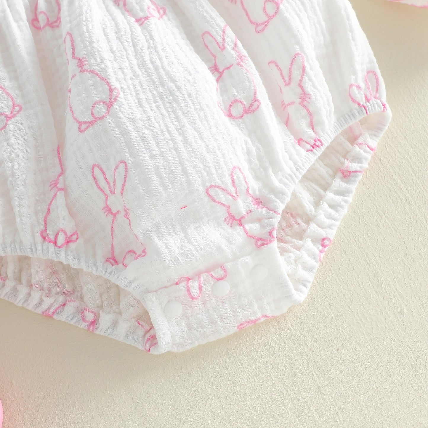 Blushing Bunny Romper & Bow Set