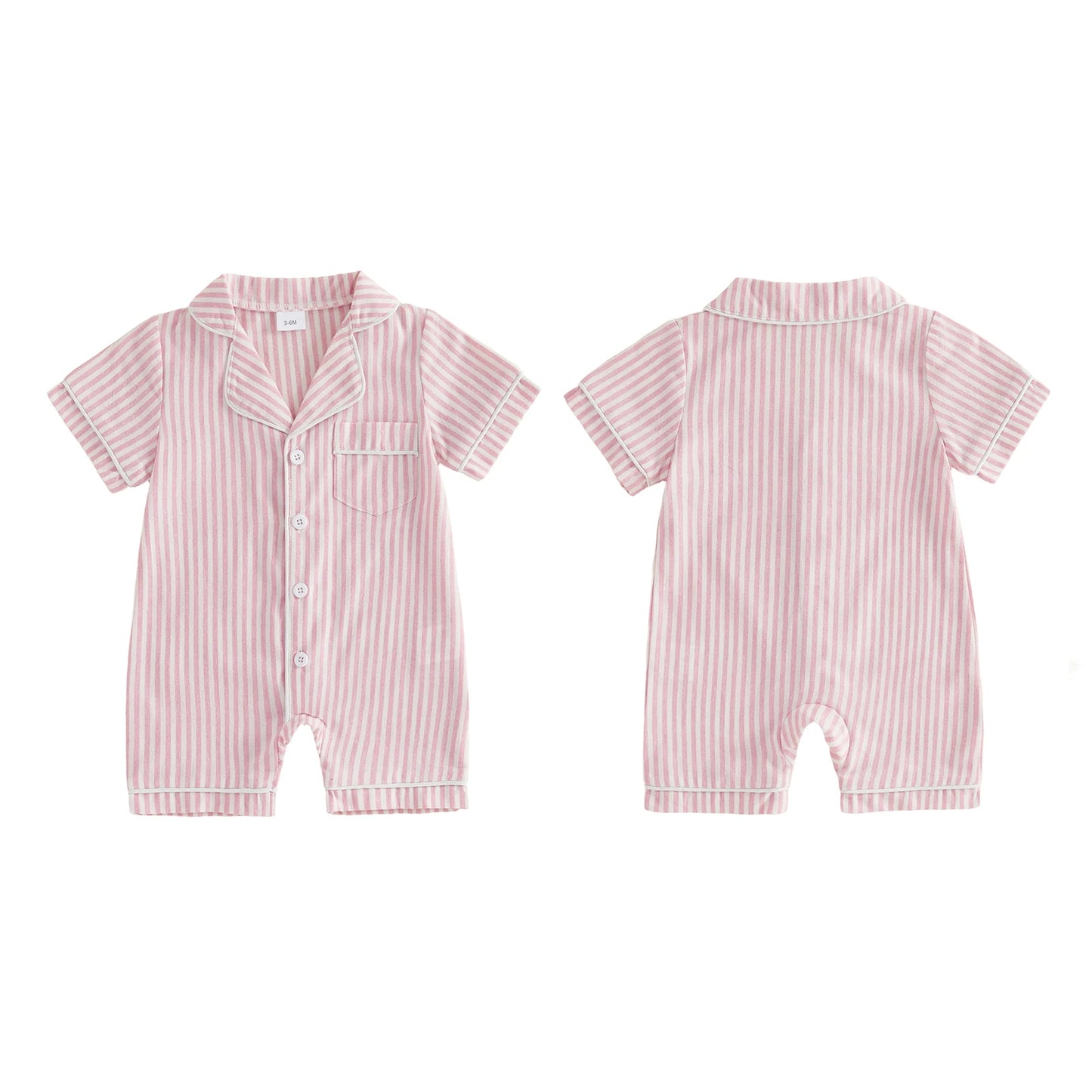 Harbor Stripe Button Romper
