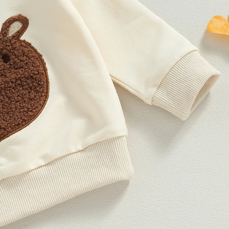 Brown Bear Sweater Pants Set