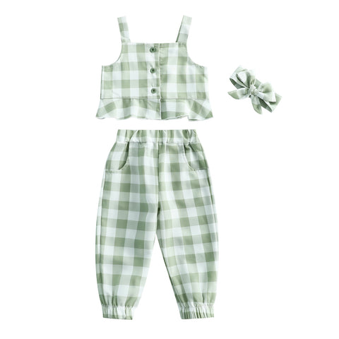 Girls' Southern Tank Tops and Pants Set