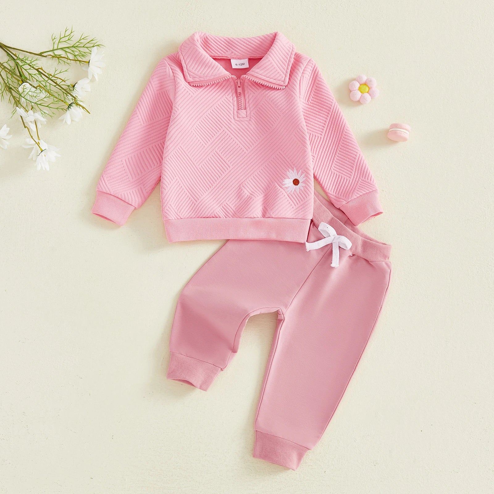 Petal Pea Quarter Zip Set