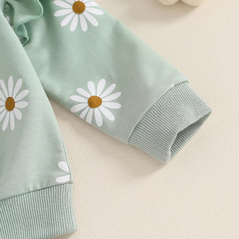 Flower Girl Sweater Pants Set