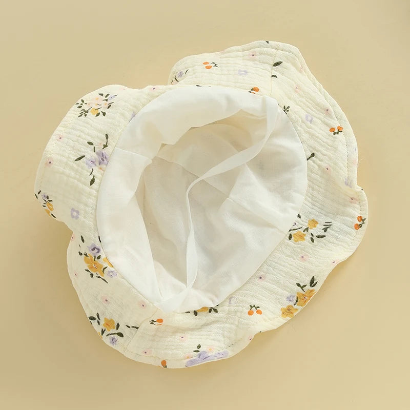 Blooming Meadow Muslin Romper & Sun Hat Set