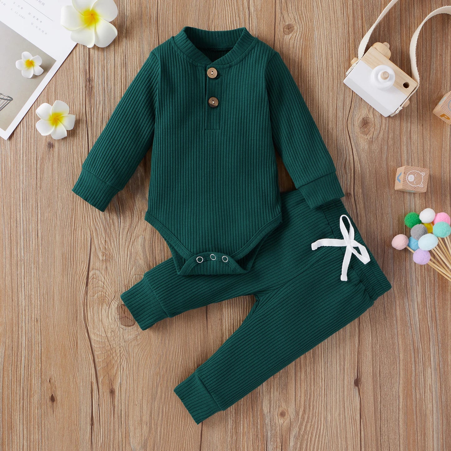 Baby boys' Everett Ribbed Lounge Set