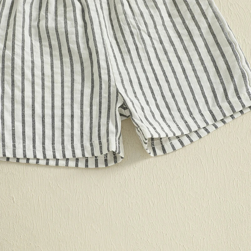 Linen Breeze Striped Set
