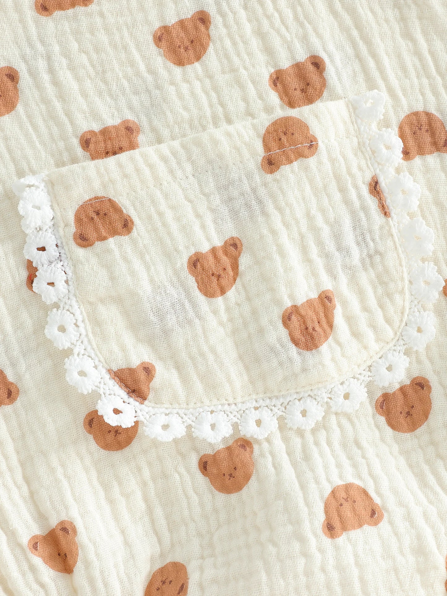 Honey Bear Pocket Romper