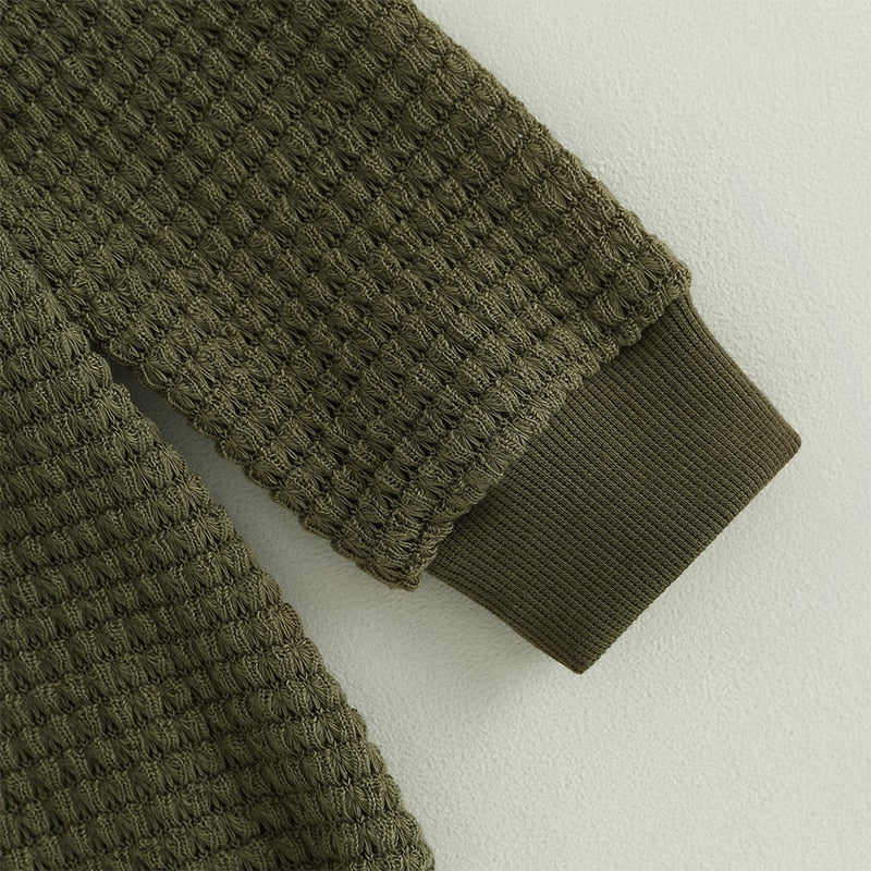Textured Long Sleeve Onesie