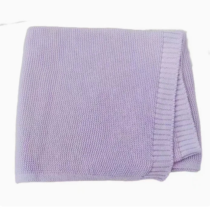 Custom Embroidered Knit Baby Blanket