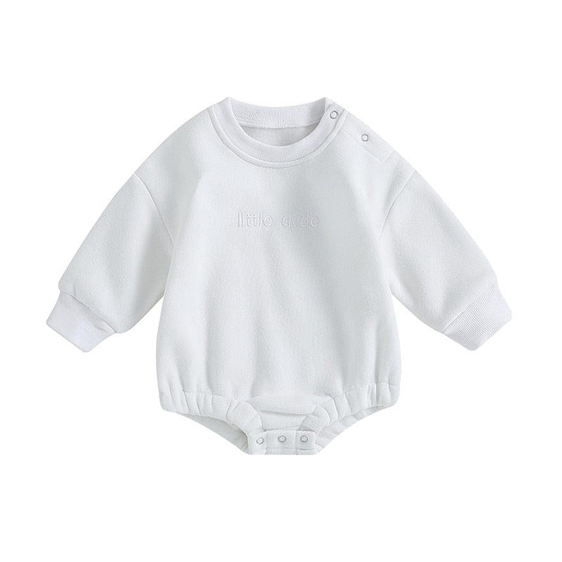 Little Dude Sweatshirt Onesie