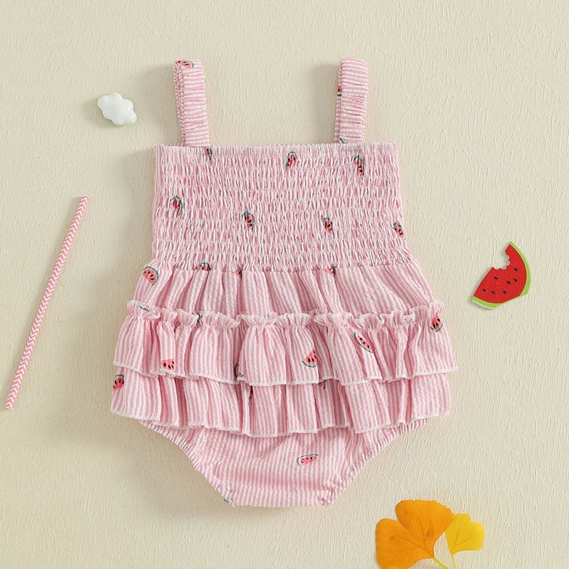 Sweet Slice Smocked Romper
