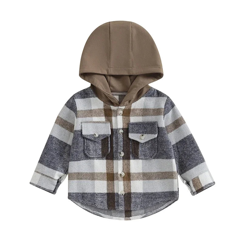 Cozy Plaid Hoodie Jacket