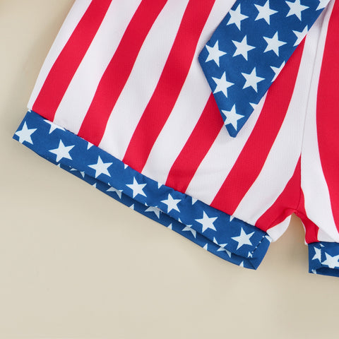 Independence Day Stars and Stripes Printed Set