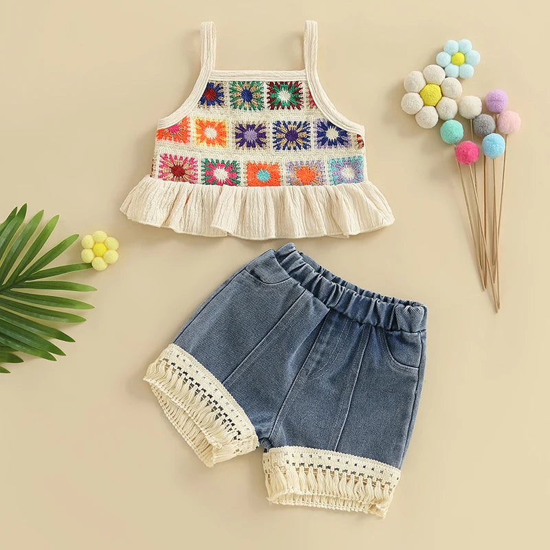 Girls' Boho Bloom Crochet Set