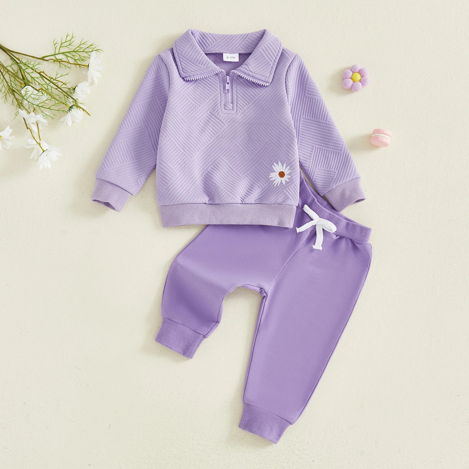 Petal Pea Quarter Zip Set