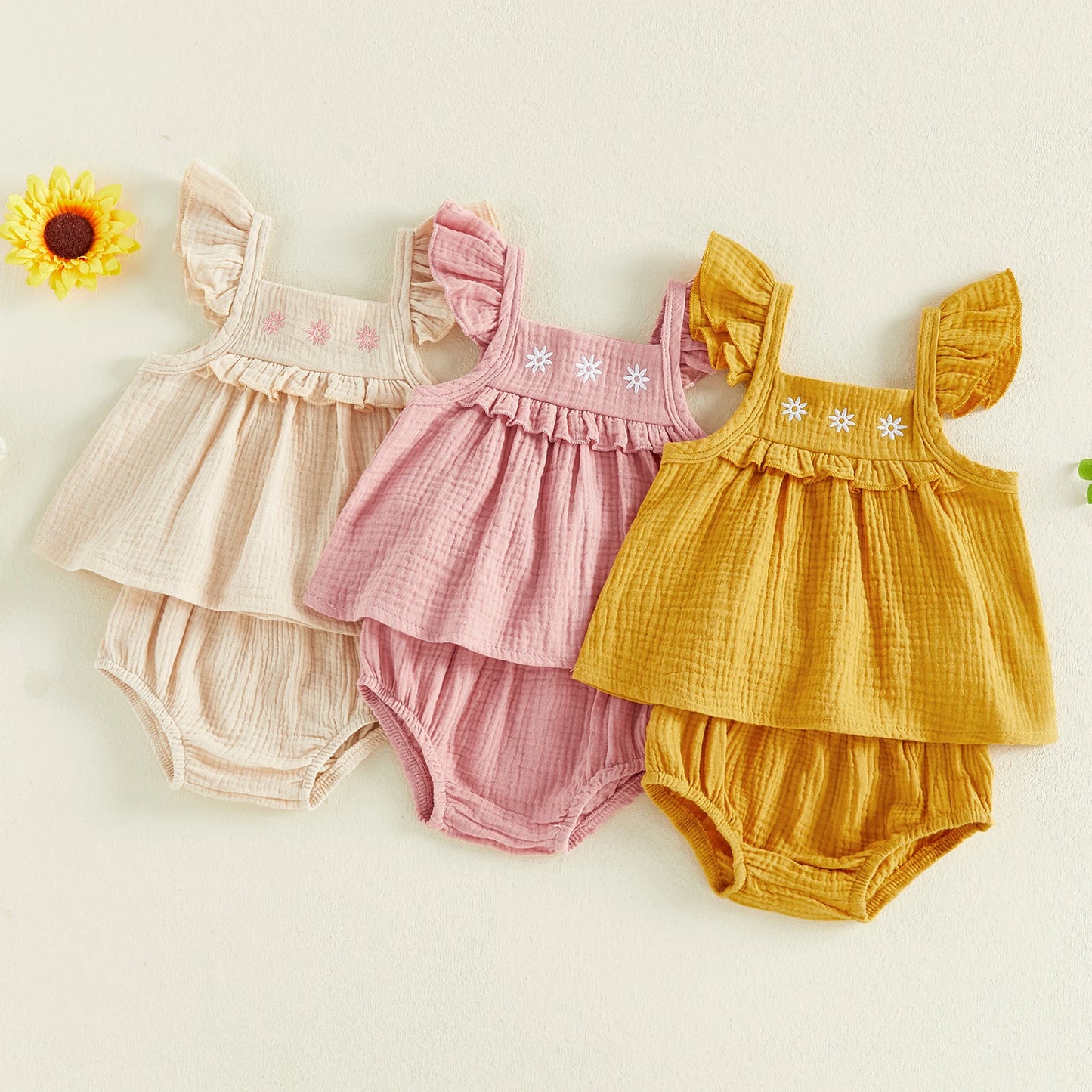 Ruffle Sleeve Top & Bloomers Outfit