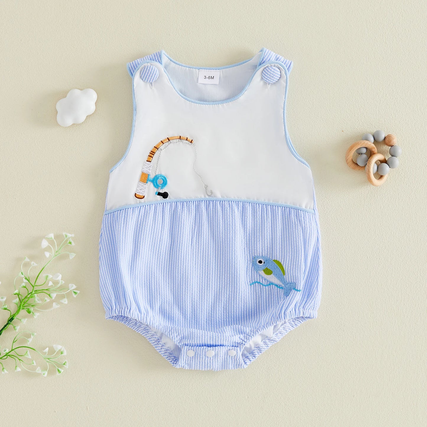 Little Angler Bubble Romper