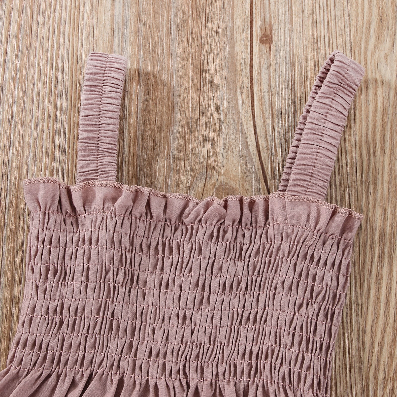 Girls' Solid Color Romper and Headband Set