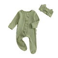 Sweetheart Ruffle Footie Knit Set