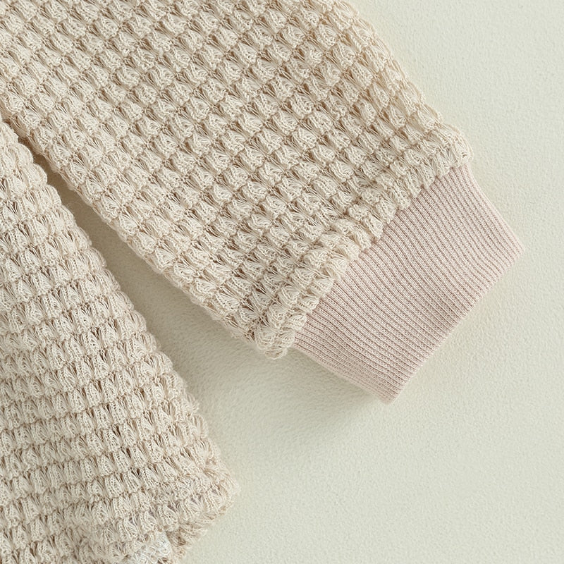 Textured Long Sleeve Onesie