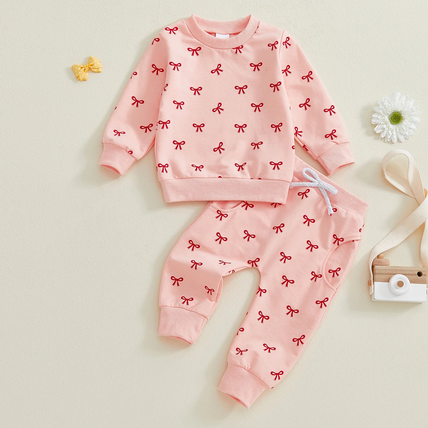 Little Bow Cozy Sweater Set
