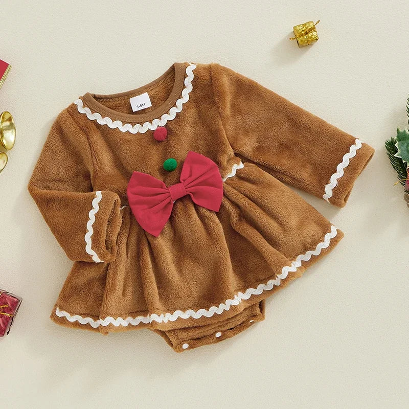 Baby Girls' Gingerbread Romper