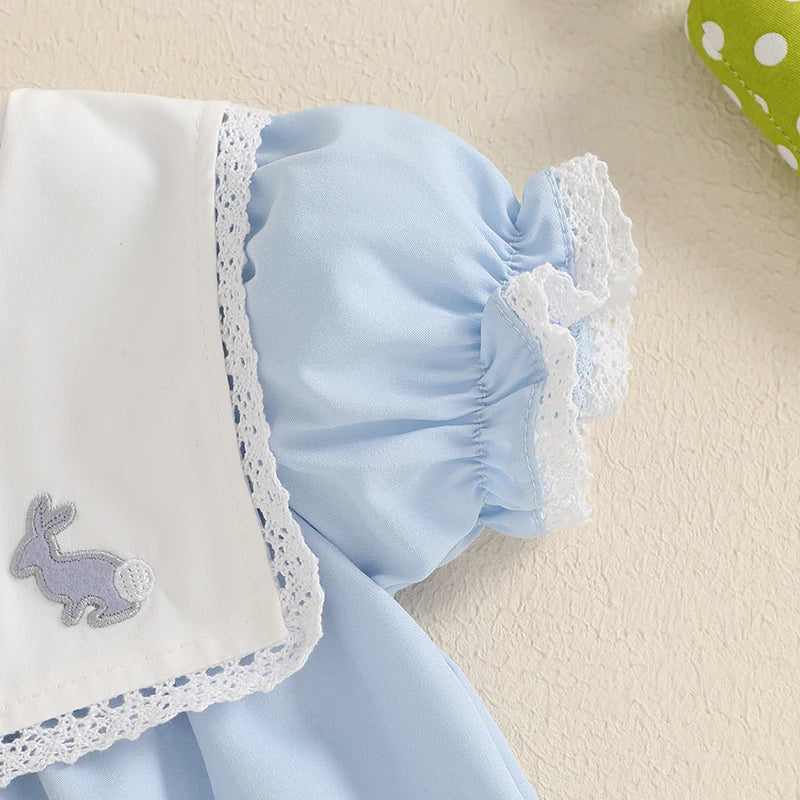 Bunny Charm Ruffle Romper