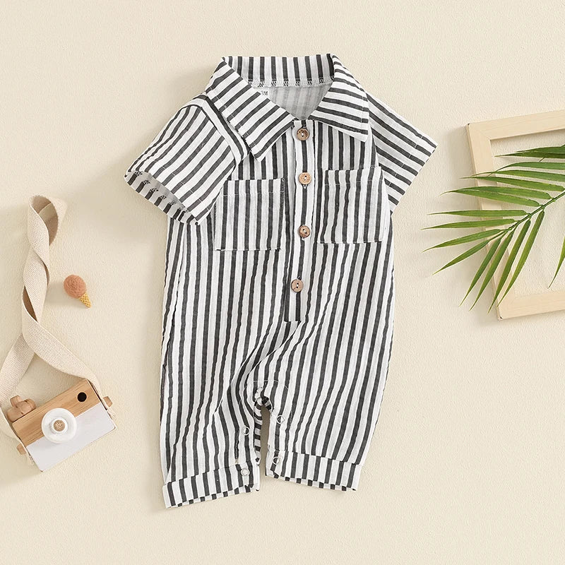 The Coastal Stripe Romper