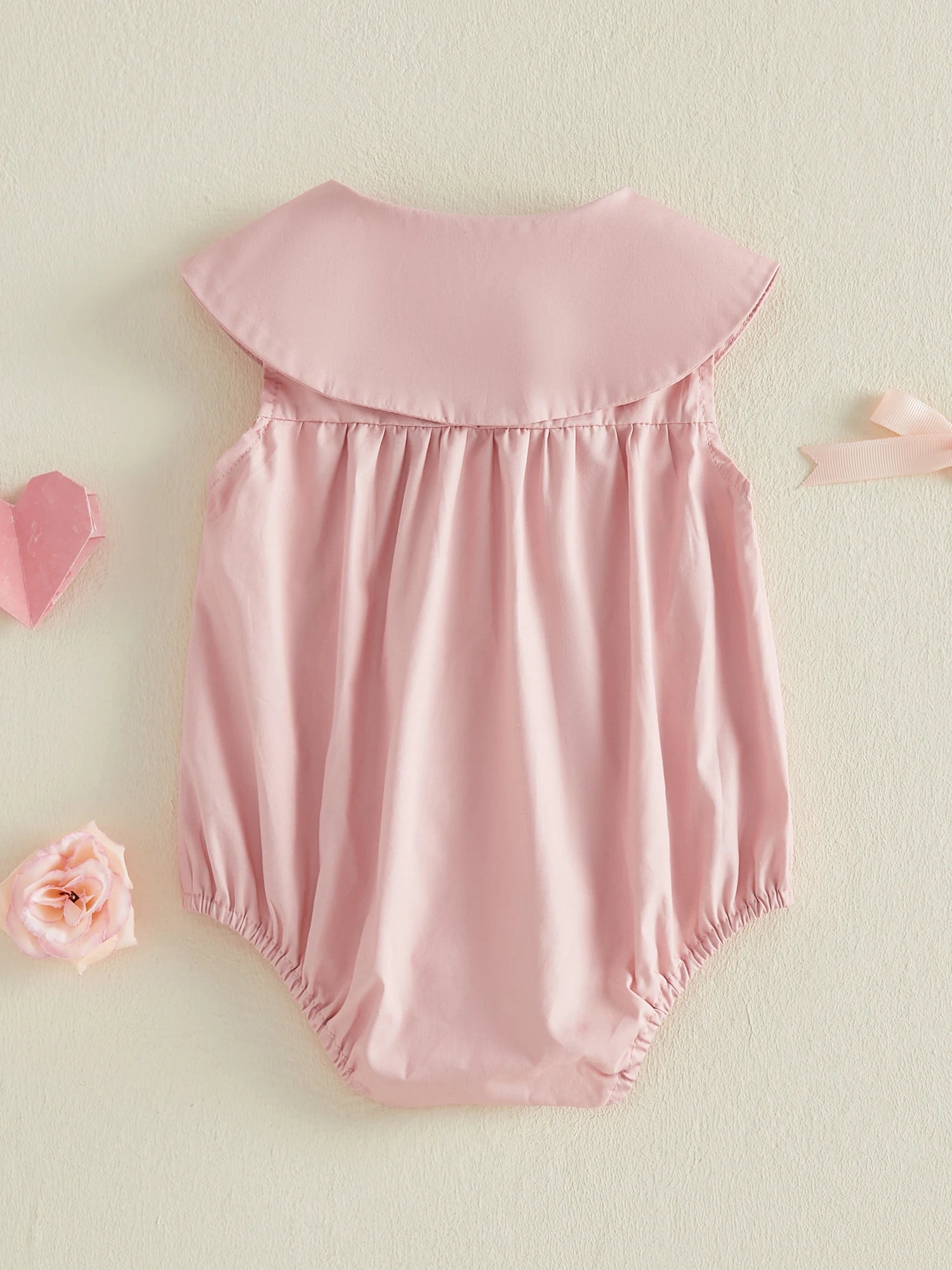 Blush Bow Bubble Romper