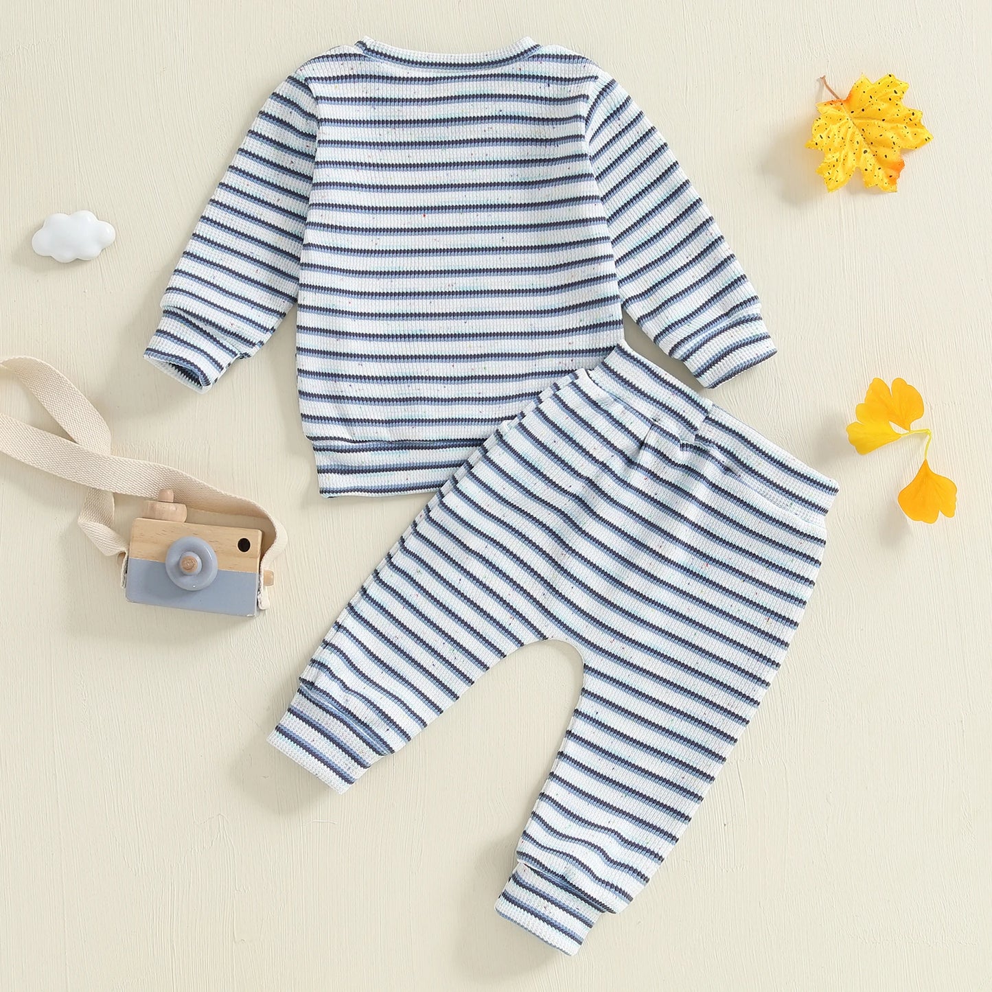 Soft Stripe Lounge Set