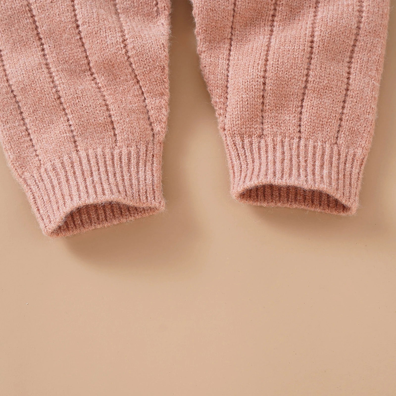 Button Knit Jumpsuit and Cap Set