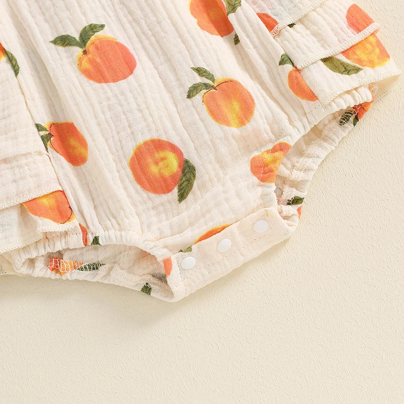 Peachy Keen Ruffle Romper Set