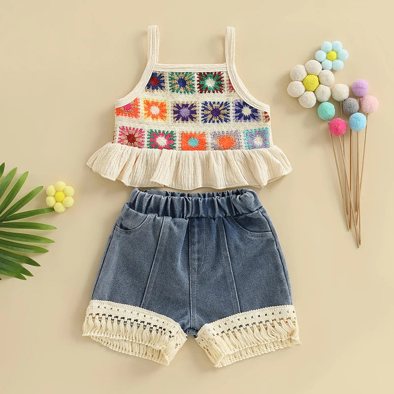 Girls' Boho Bloom Crochet Set