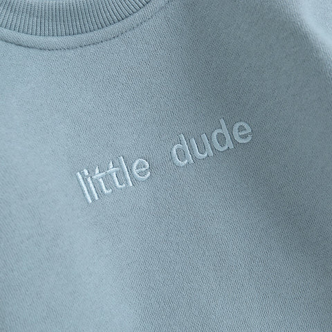 Little Dude Sweatshirt Onesie