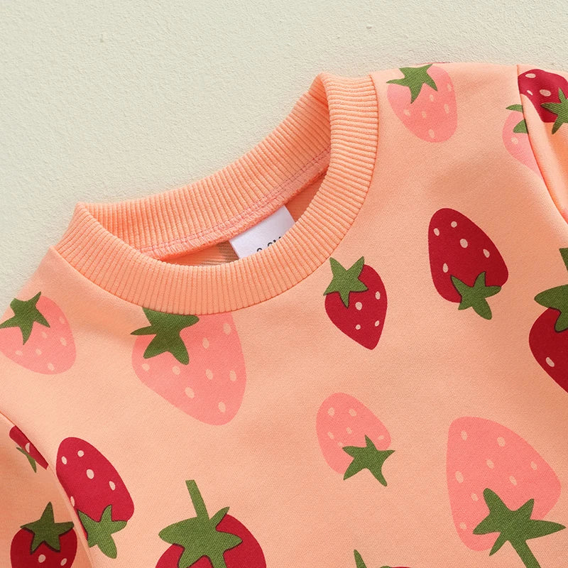 Sweet Strawberry Sweat Set