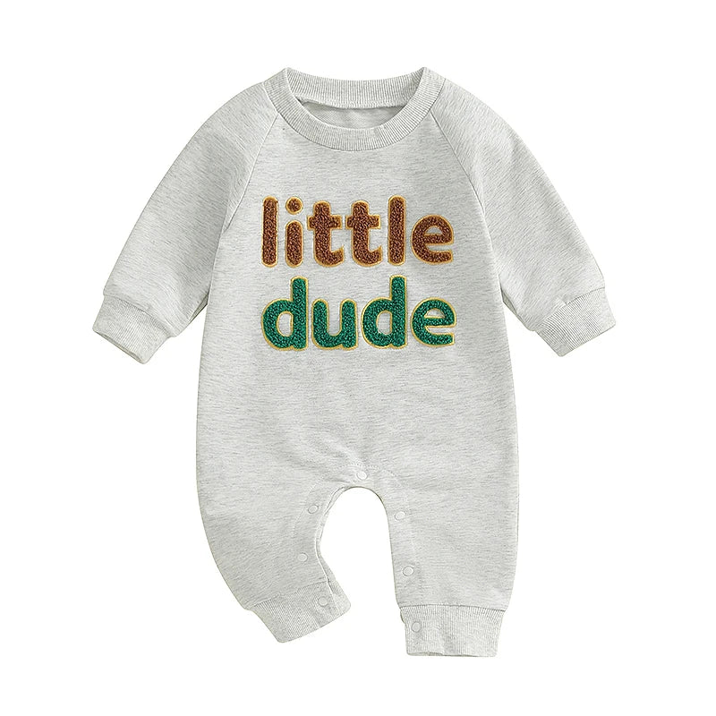 Mama’s Boy / Little Dude Cozy Appliqué Romper