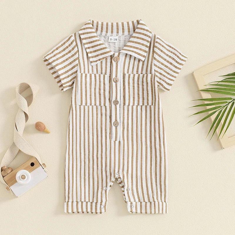 The Coastal Stripe Romper