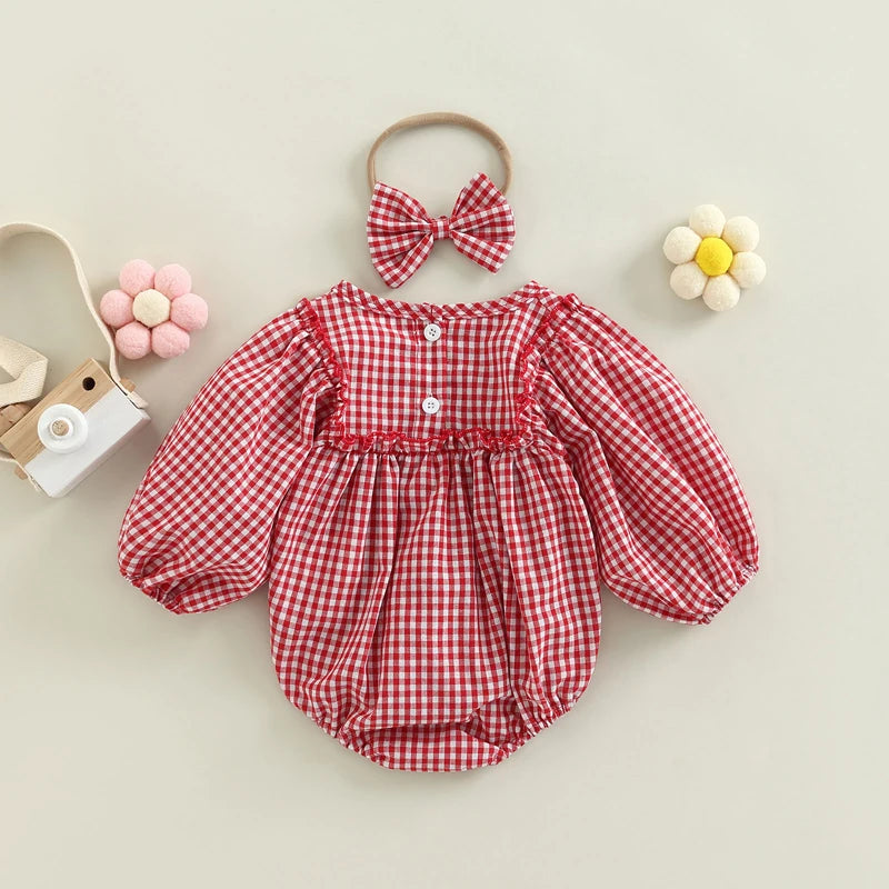 Vintage Picnic Romper Set