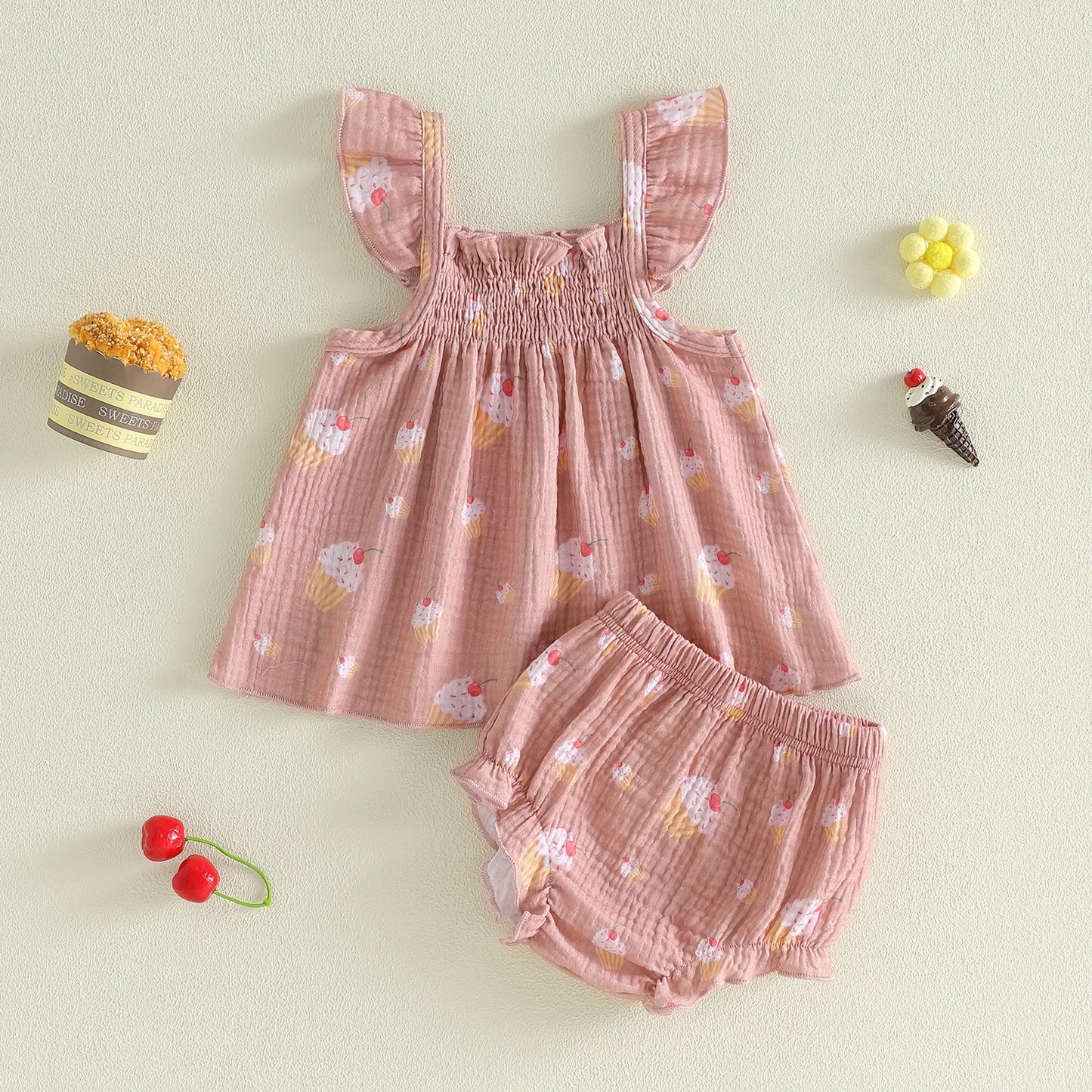 Sweet Cherry Cupcake Summer Set