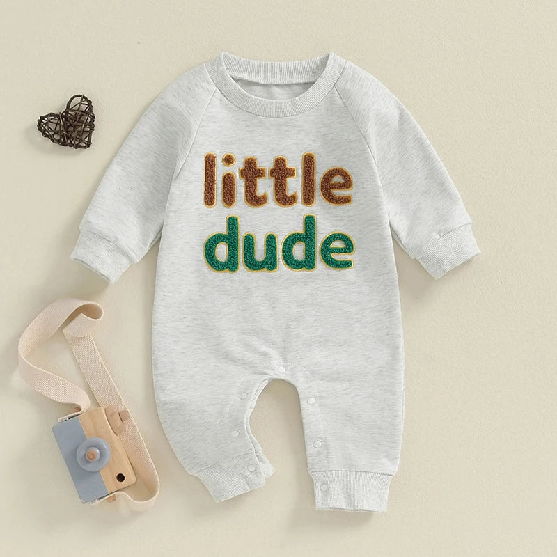 Mama’s Boy / Little Dude Cozy Appliqué Romper