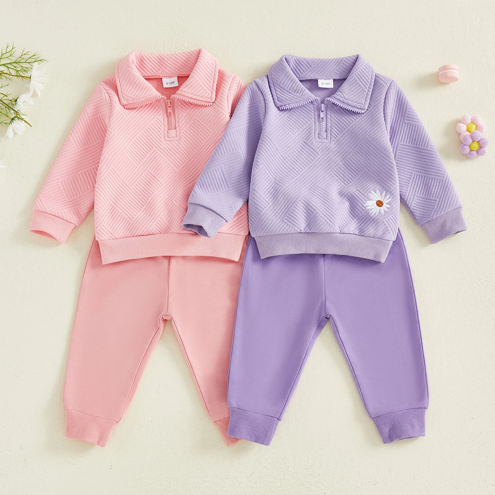 Petal Pea Quarter Zip Set
