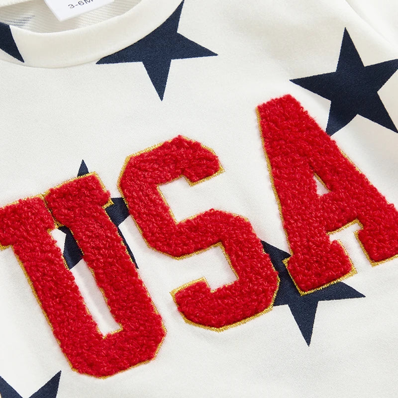 USA Chenille Patch Two-Piece Set