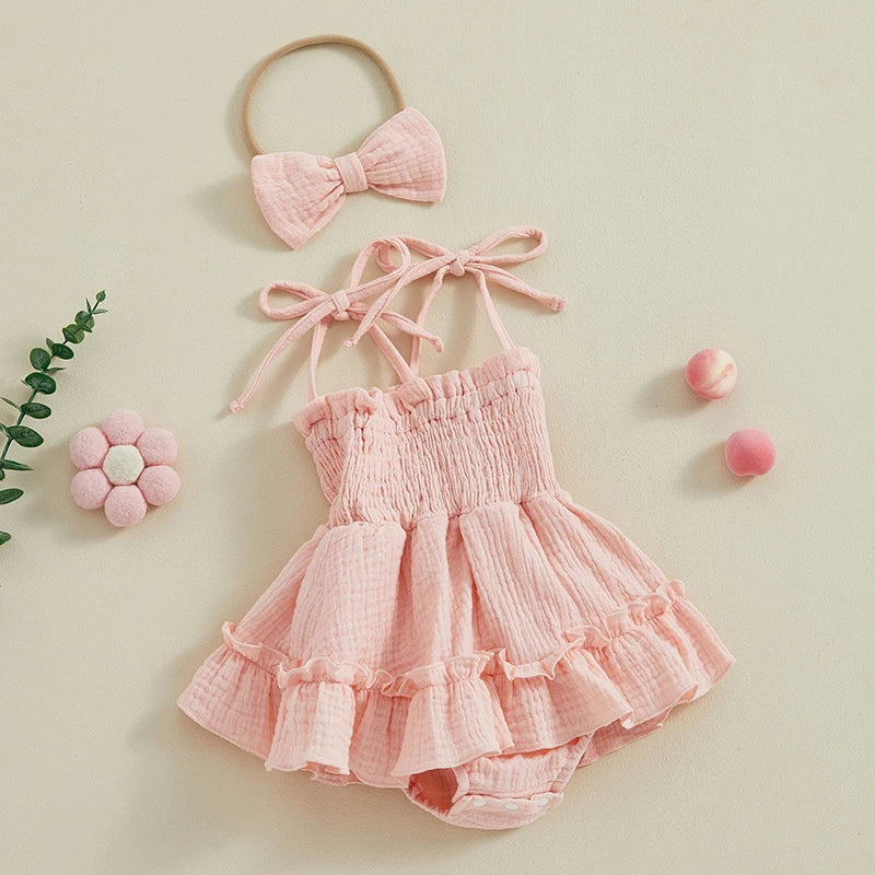 Rosie Bow Romper Set