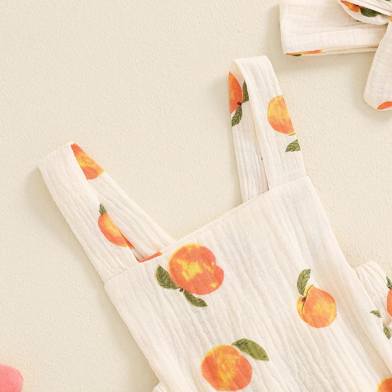 Peachy Keen Ruffle Romper Set