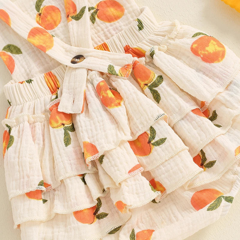 Peachy Keen Ruffle Romper Set