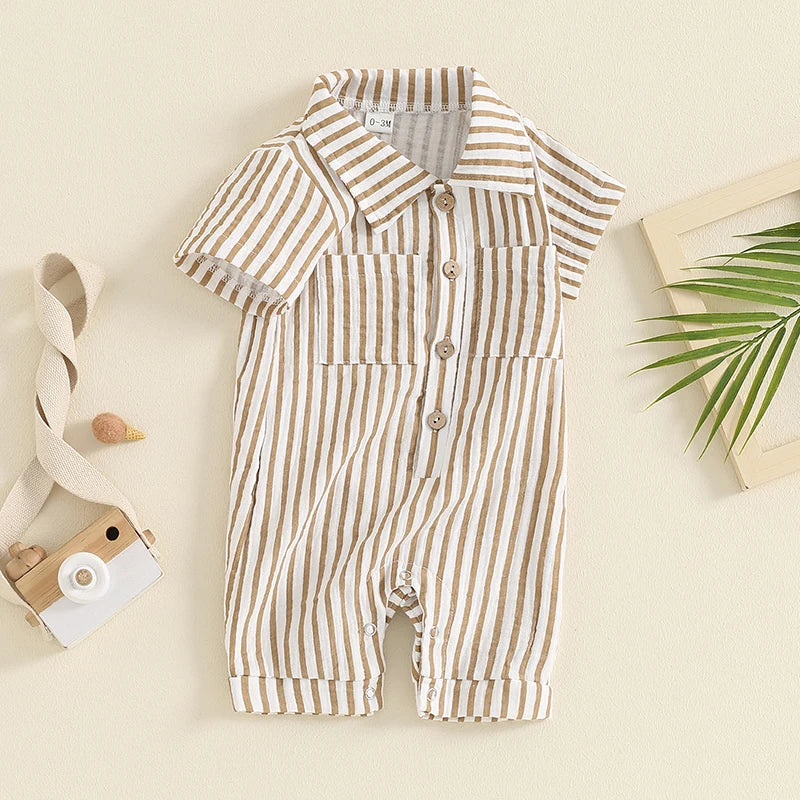 The Coastal Stripe Romper