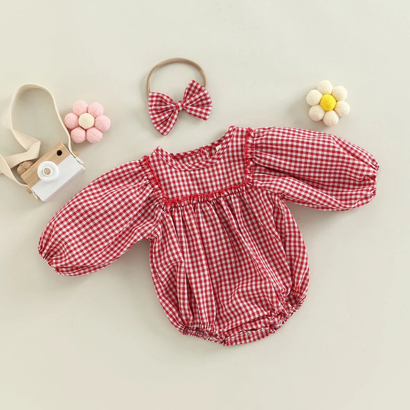 Vintage Picnic Romper Set