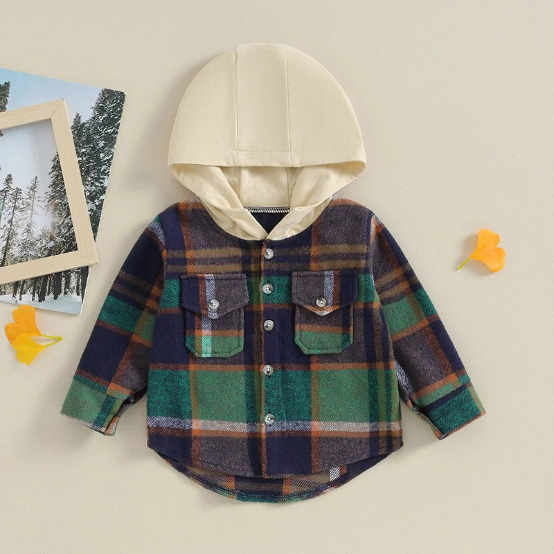 Cozy Plaid Hoodie Jacket