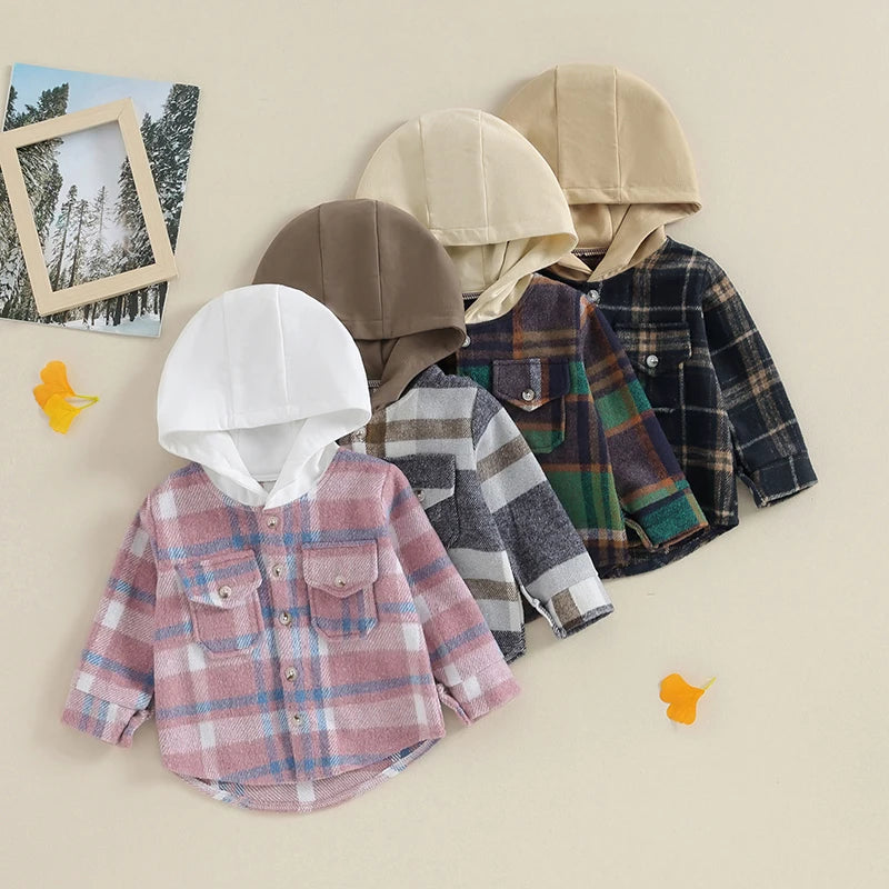 Cozy Plaid Hoodie Jacket